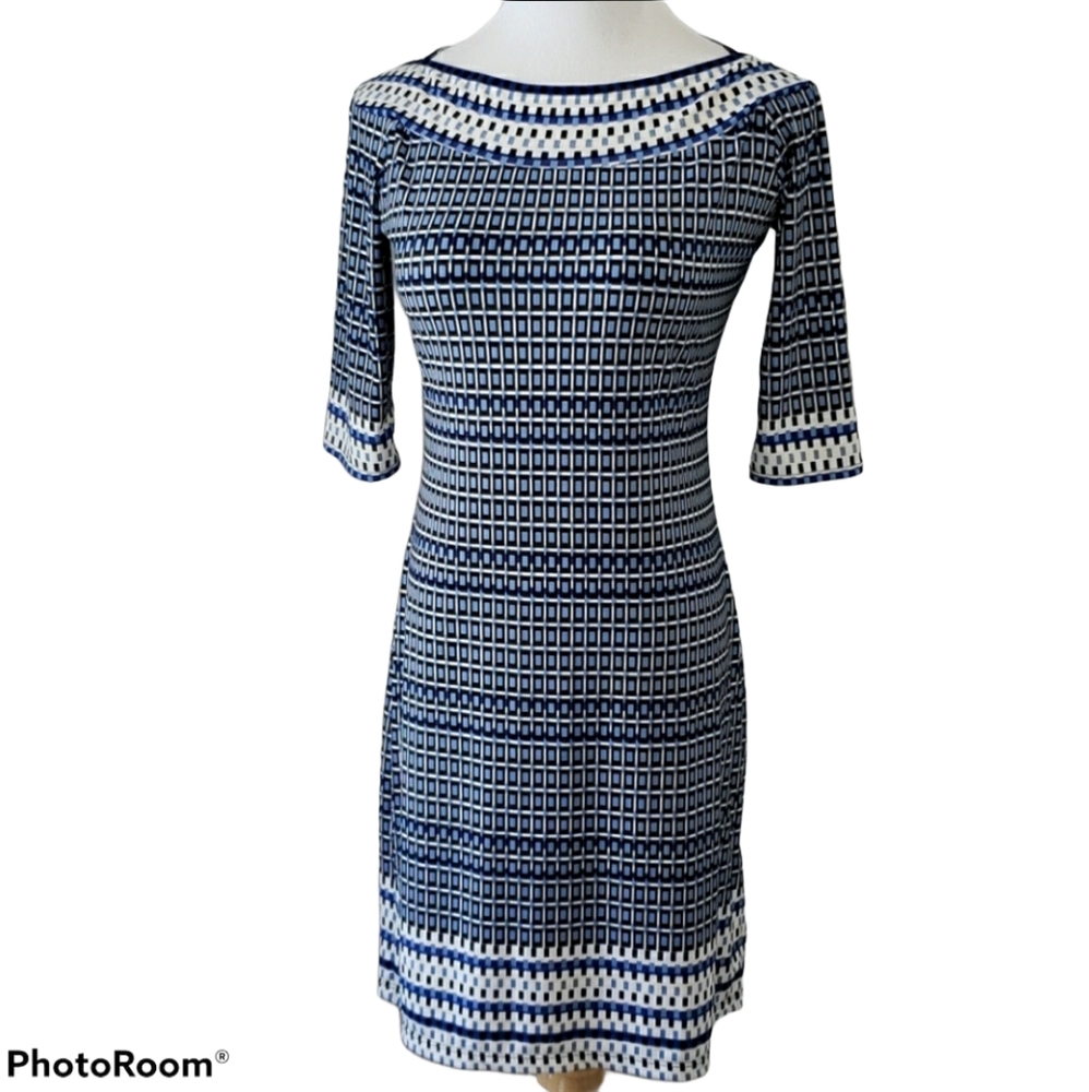 Max Studio Sheath Dress Mixed Print Size Small